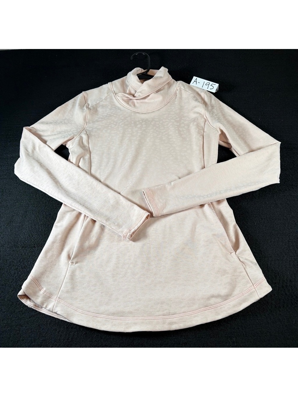 Calia Carrie Underwood Women S Pink Cowl Neck Pullover Tunic Thumbholes Pockets